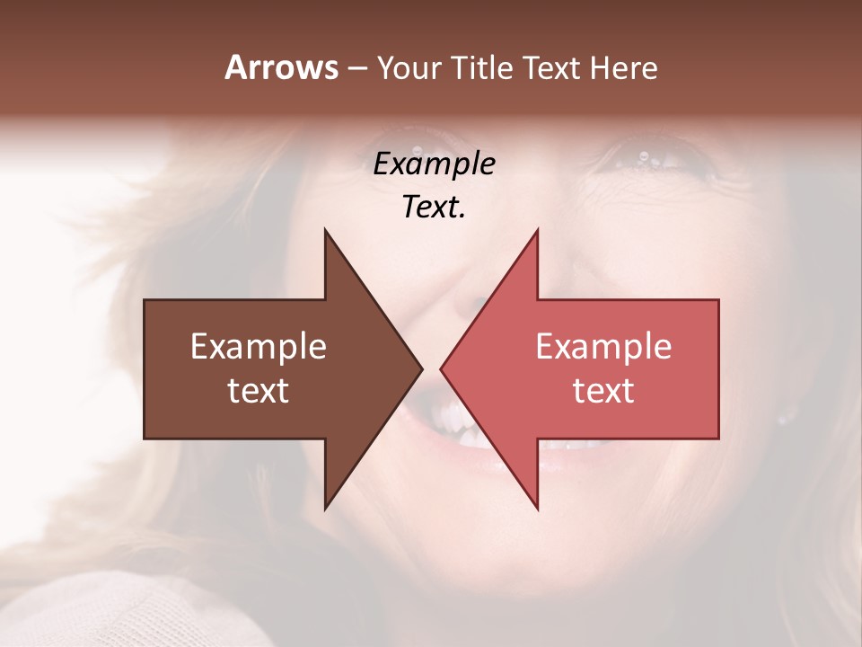 A Woman With A Smile On Her Face PowerPoint Template