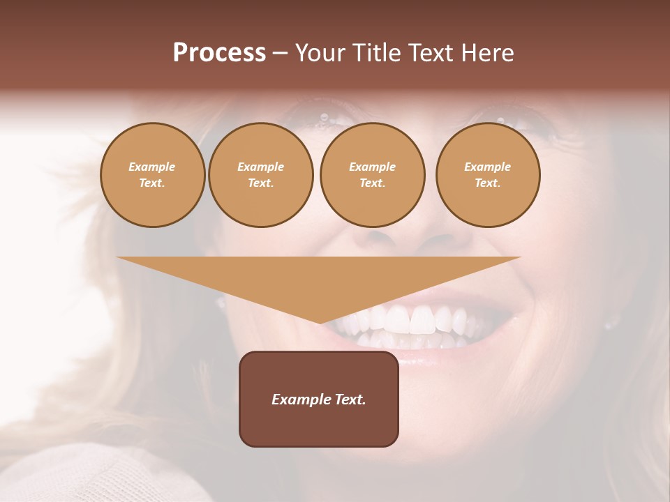 A Woman With A Smile On Her Face PowerPoint Template