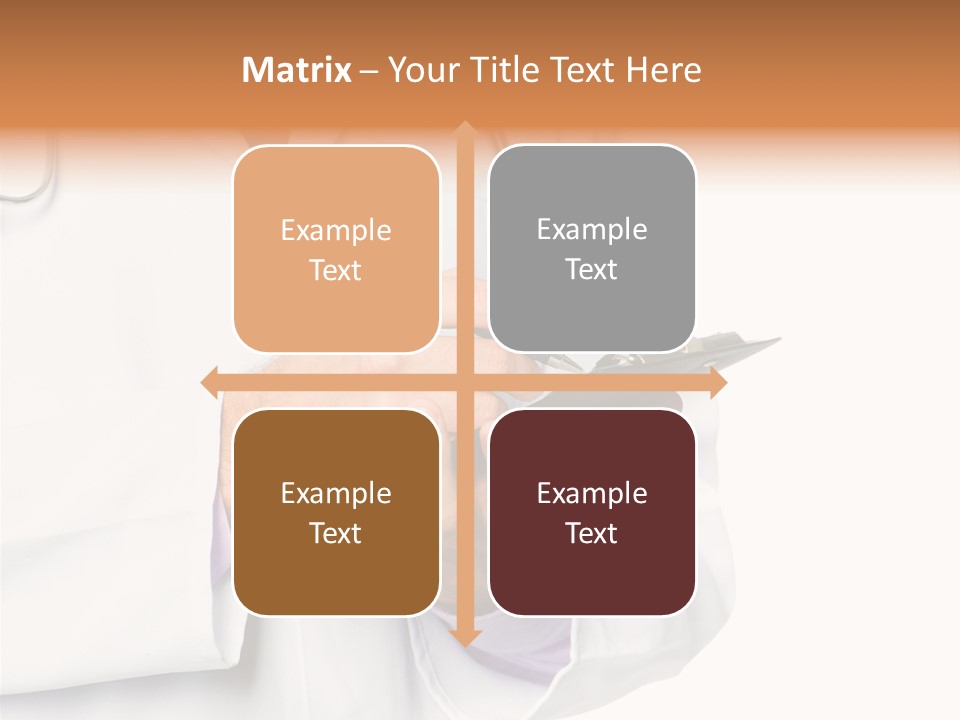 A Doctor Writing On A Clipboard With A Pen PowerPoint Template