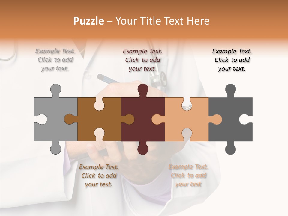 A Doctor Writing On A Clipboard With A Pen PowerPoint Template