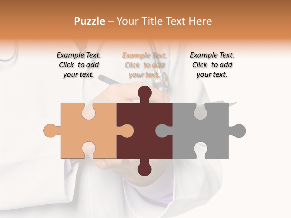 A Doctor Writing On A Clipboard With A Pen PowerPoint Template