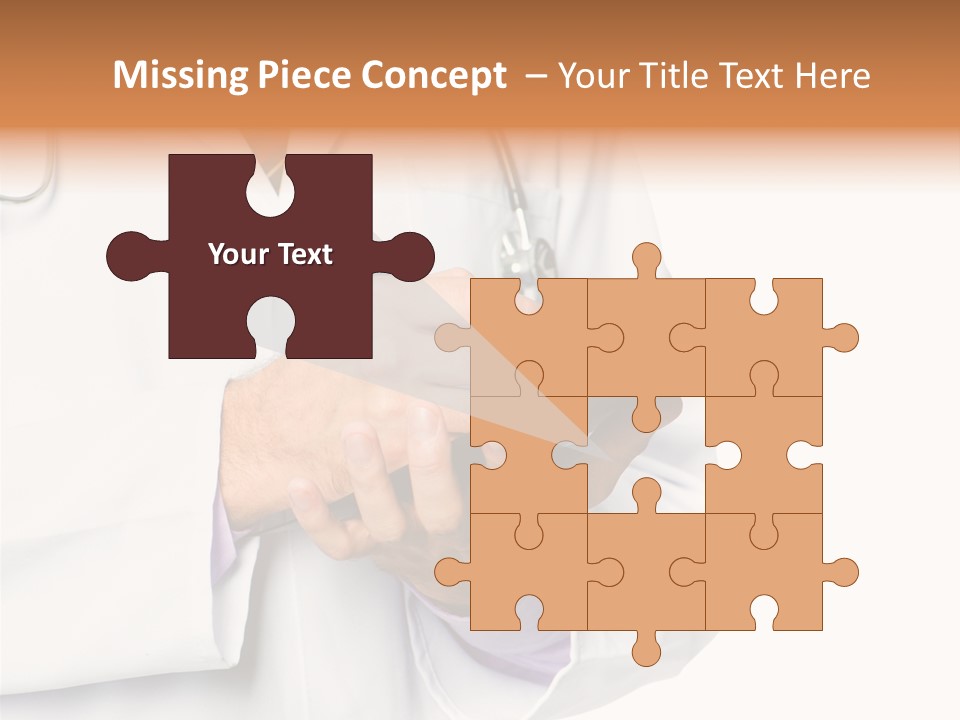 A Doctor Writing On A Clipboard With A Pen PowerPoint Template