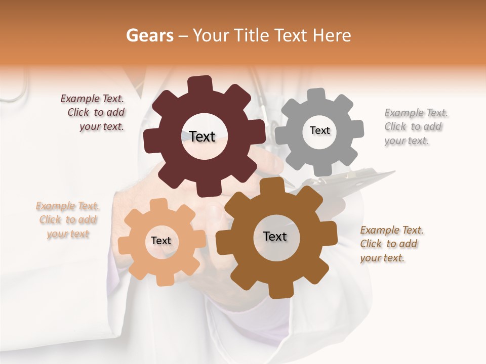 A Doctor Writing On A Clipboard With A Pen PowerPoint Template