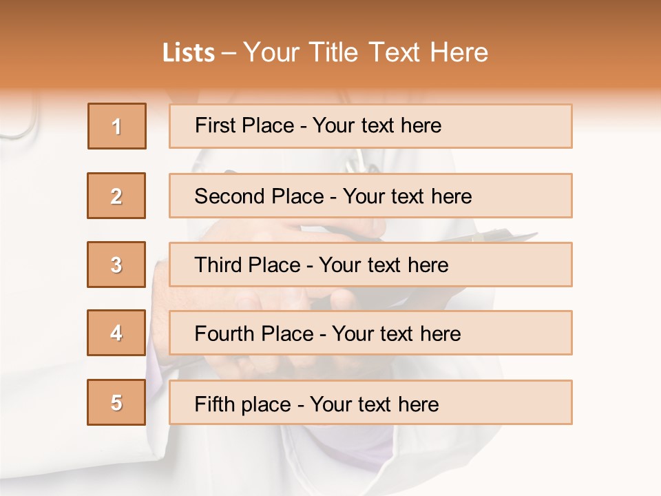 A Doctor Writing On A Clipboard With A Pen PowerPoint Template