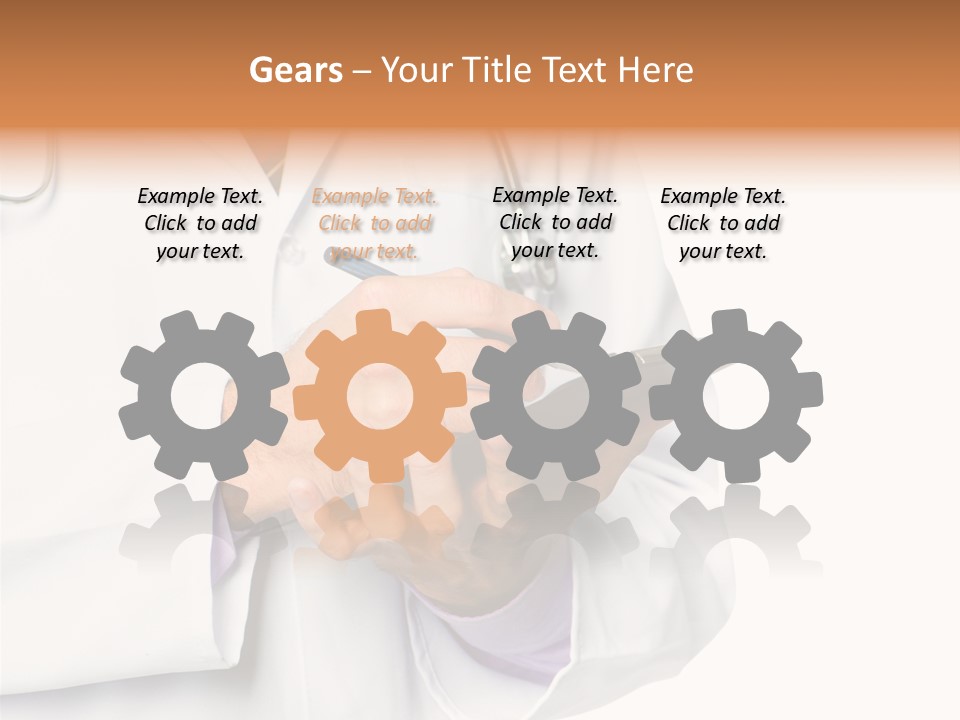 A Doctor Writing On A Clipboard With A Pen PowerPoint Template