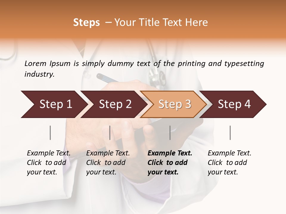 A Doctor Writing On A Clipboard With A Pen PowerPoint Template