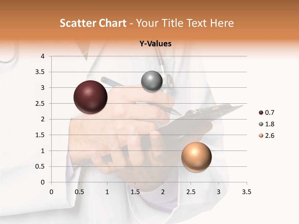 A Doctor Writing On A Clipboard With A Pen PowerPoint Template