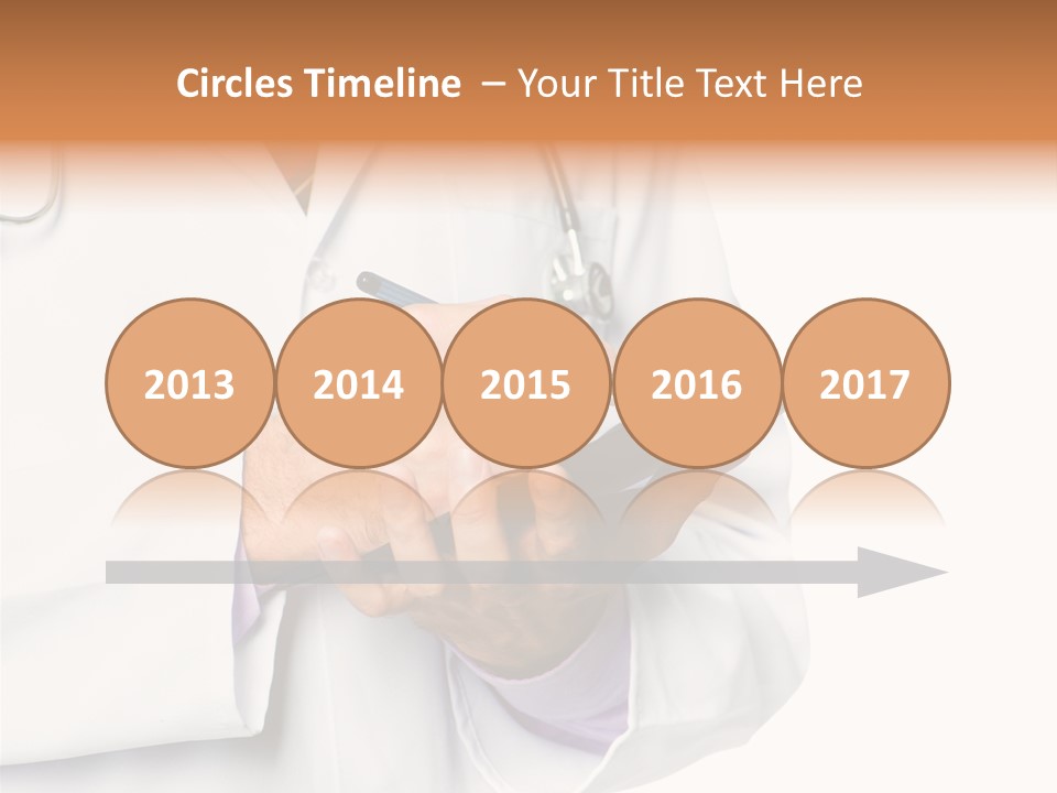 A Doctor Writing On A Clipboard With A Pen PowerPoint Template