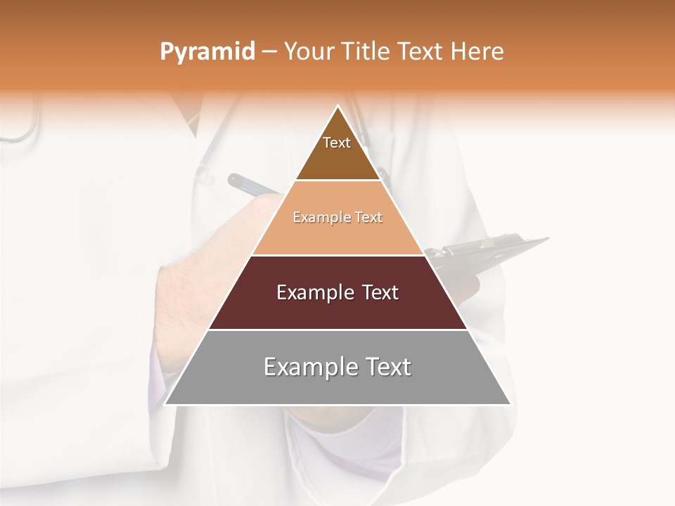 A Doctor Writing On A Clipboard With A Pen PowerPoint Template