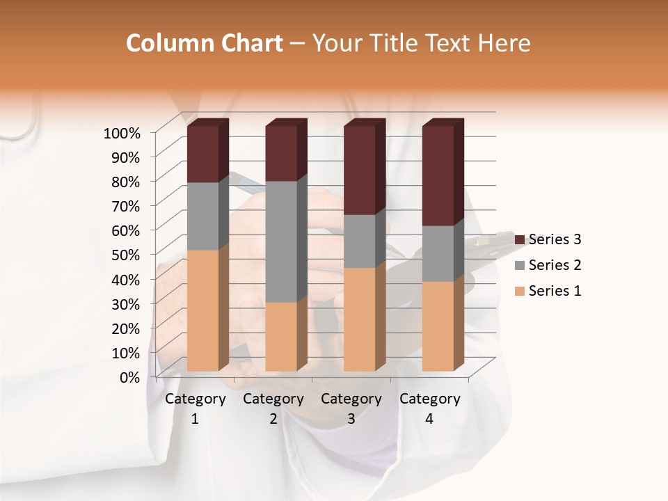 A Doctor Writing On A Clipboard With A Pen PowerPoint Template