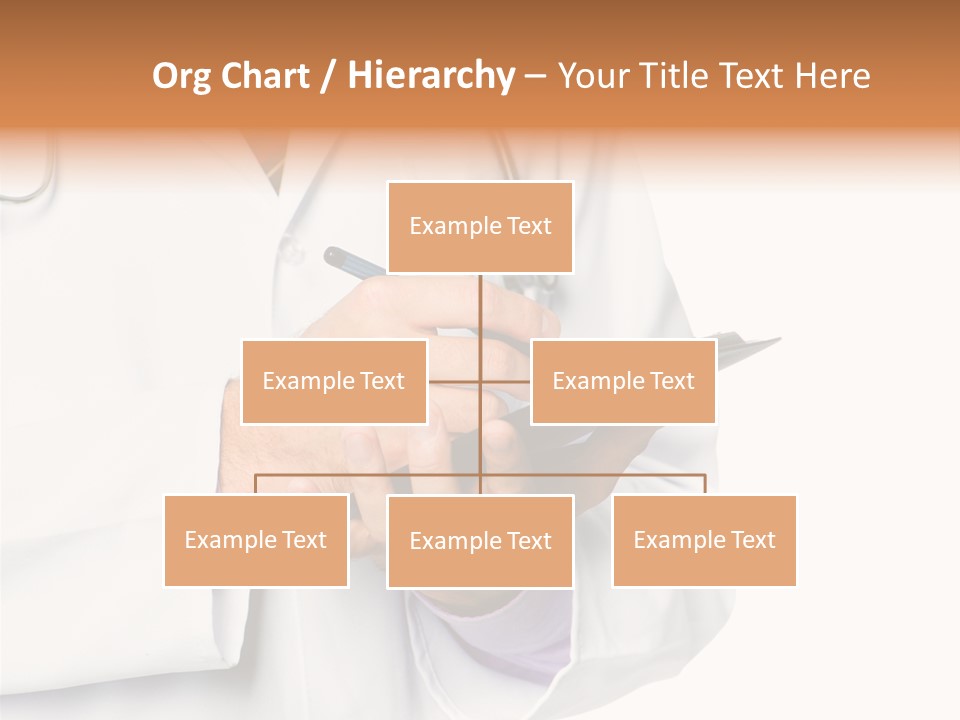 A Doctor Writing On A Clipboard With A Pen PowerPoint Template