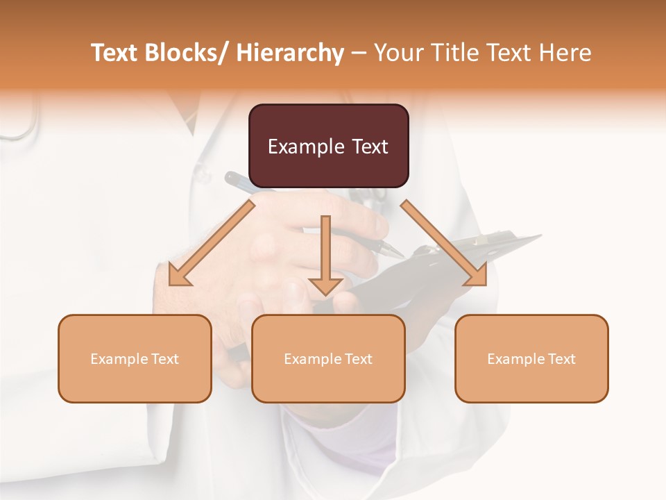 A Doctor Writing On A Clipboard With A Pen PowerPoint Template