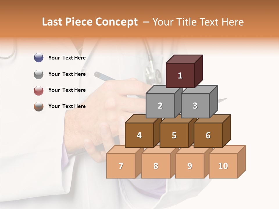 A Doctor Writing On A Clipboard With A Pen PowerPoint Template