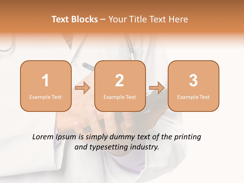 A Doctor Writing On A Clipboard With A Pen PowerPoint Template