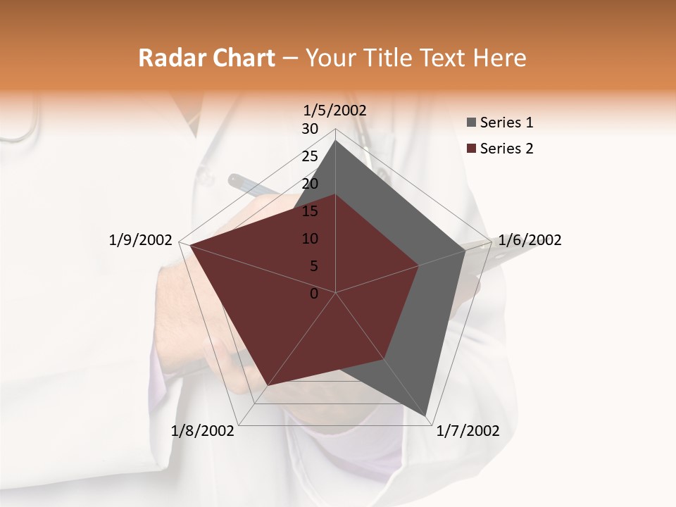 A Doctor Writing On A Clipboard With A Pen PowerPoint Template