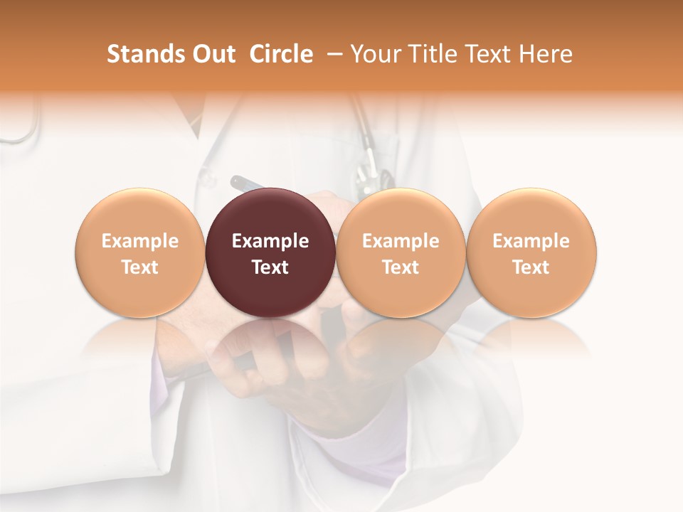 A Doctor Writing On A Clipboard With A Pen PowerPoint Template