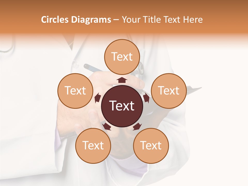 A Doctor Writing On A Clipboard With A Pen PowerPoint Template