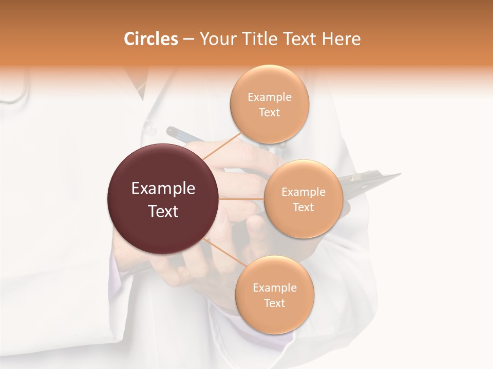 A Doctor Writing On A Clipboard With A Pen PowerPoint Template