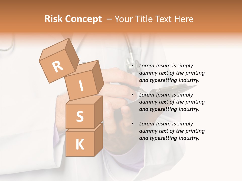 A Doctor Writing On A Clipboard With A Pen PowerPoint Template