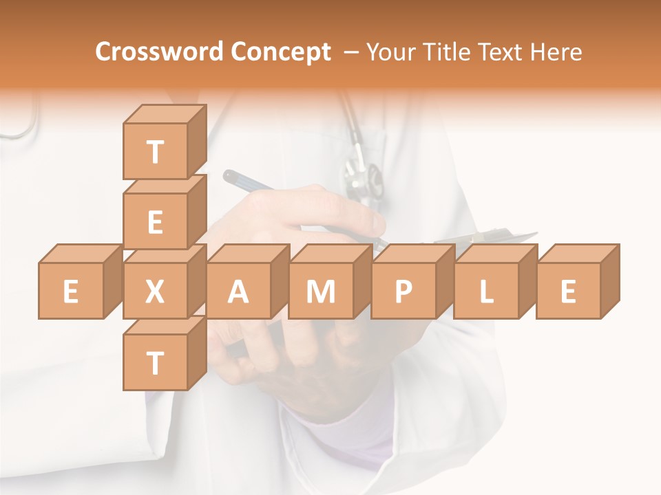 A Doctor Writing On A Clipboard With A Pen PowerPoint Template