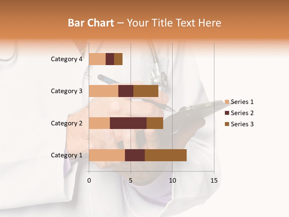 A Doctor Writing On A Clipboard With A Pen PowerPoint Template