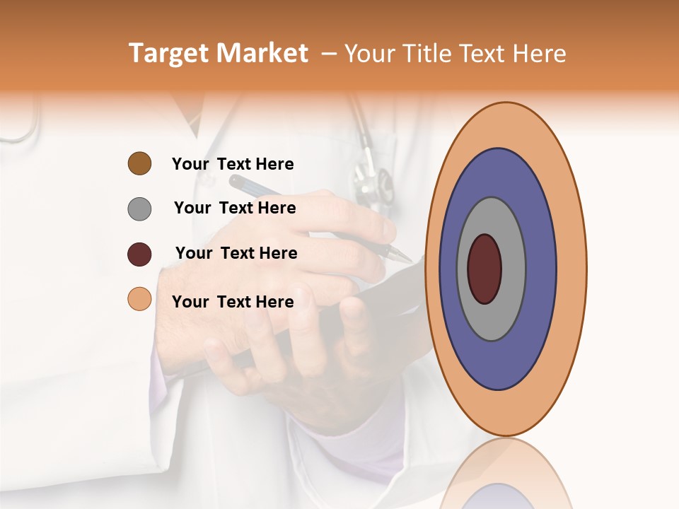 A Doctor Writing On A Clipboard With A Pen PowerPoint Template