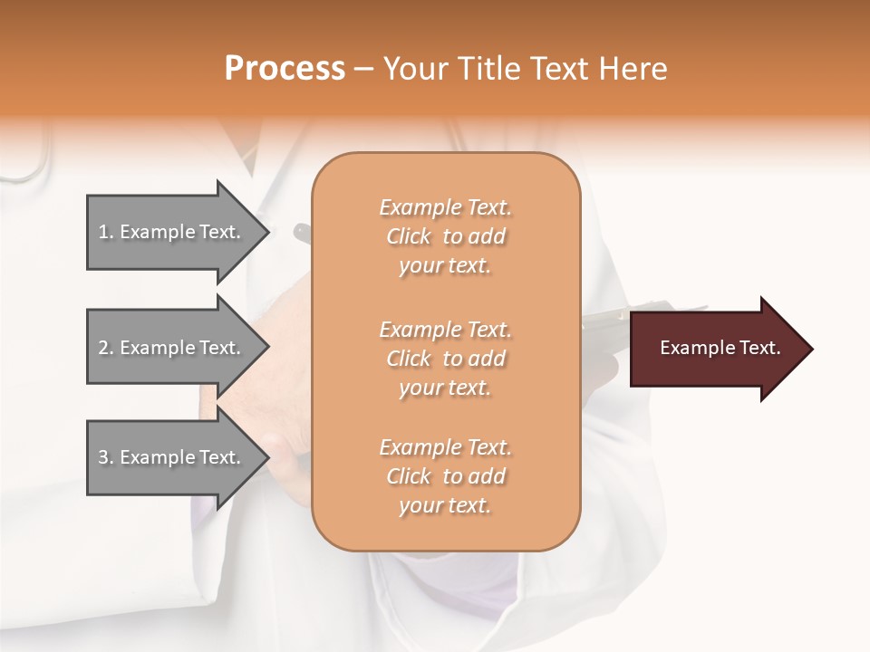 A Doctor Writing On A Clipboard With A Pen PowerPoint Template