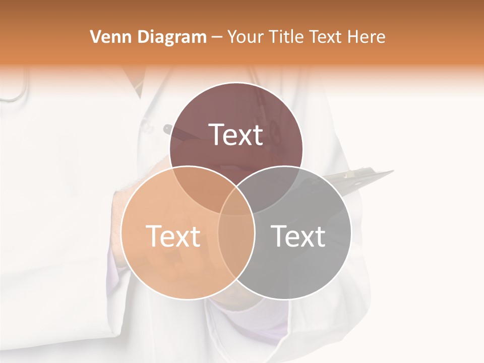 A Doctor Writing On A Clipboard With A Pen PowerPoint Template