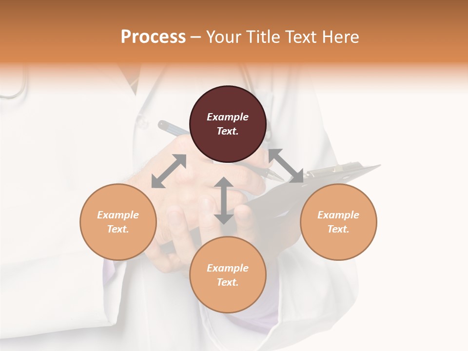 A Doctor Writing On A Clipboard With A Pen PowerPoint Template