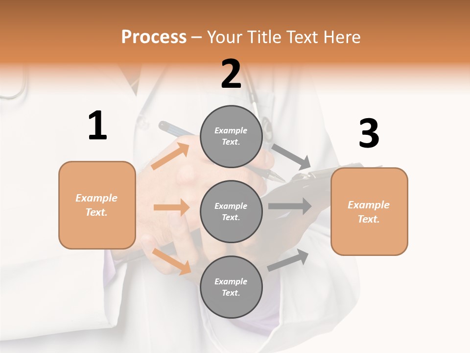 A Doctor Writing On A Clipboard With A Pen PowerPoint Template