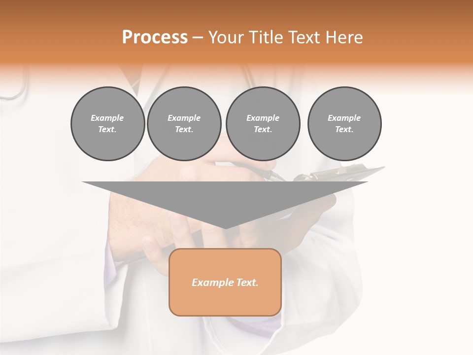 A Doctor Writing On A Clipboard With A Pen PowerPoint Template