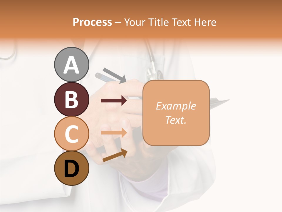 A Doctor Writing On A Clipboard With A Pen PowerPoint Template