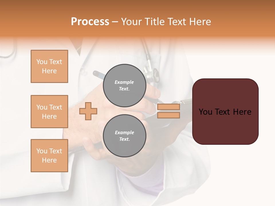 A Doctor Writing On A Clipboard With A Pen PowerPoint Template