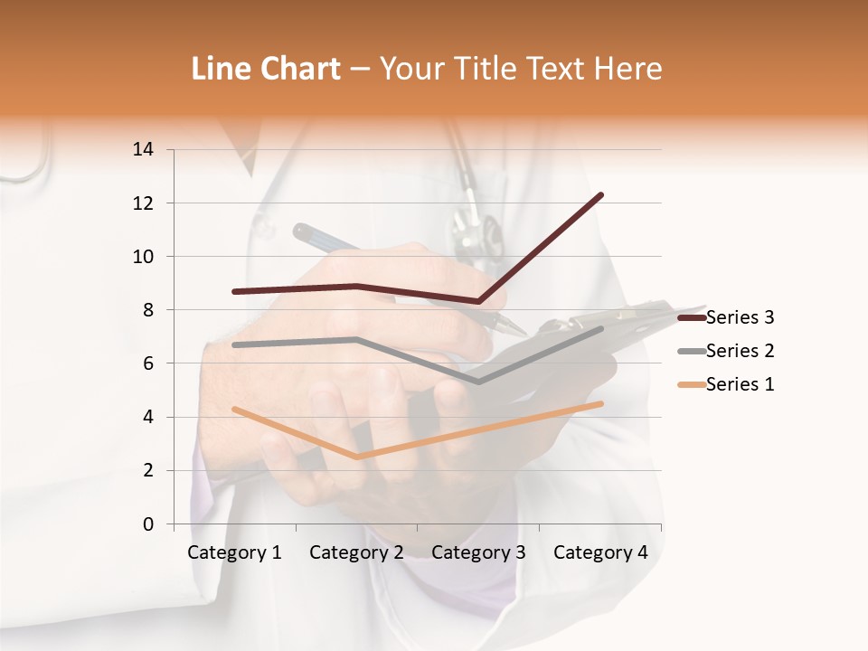 A Doctor Writing On A Clipboard With A Pen PowerPoint Template