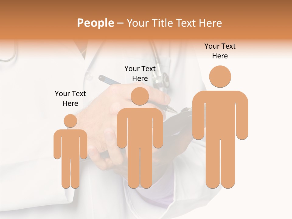 A Doctor Writing On A Clipboard With A Pen PowerPoint Template