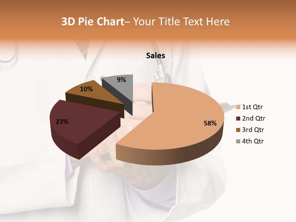 A Doctor Writing On A Clipboard With A Pen PowerPoint Template