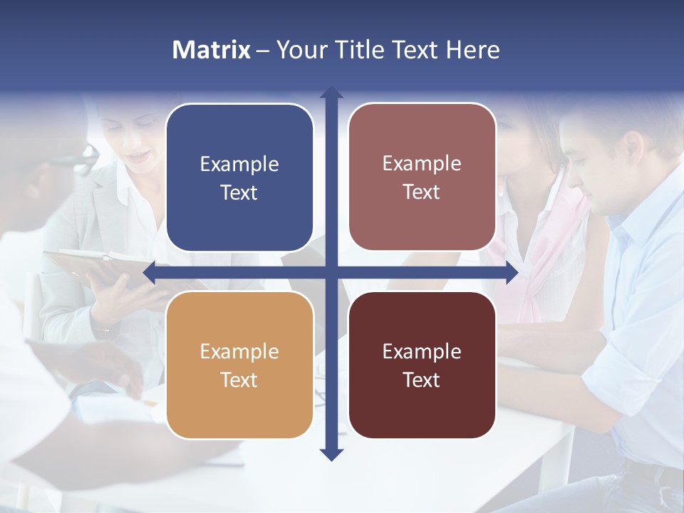 A Group Of People Sitting Around A Table With A Laptop PowerPoint Template