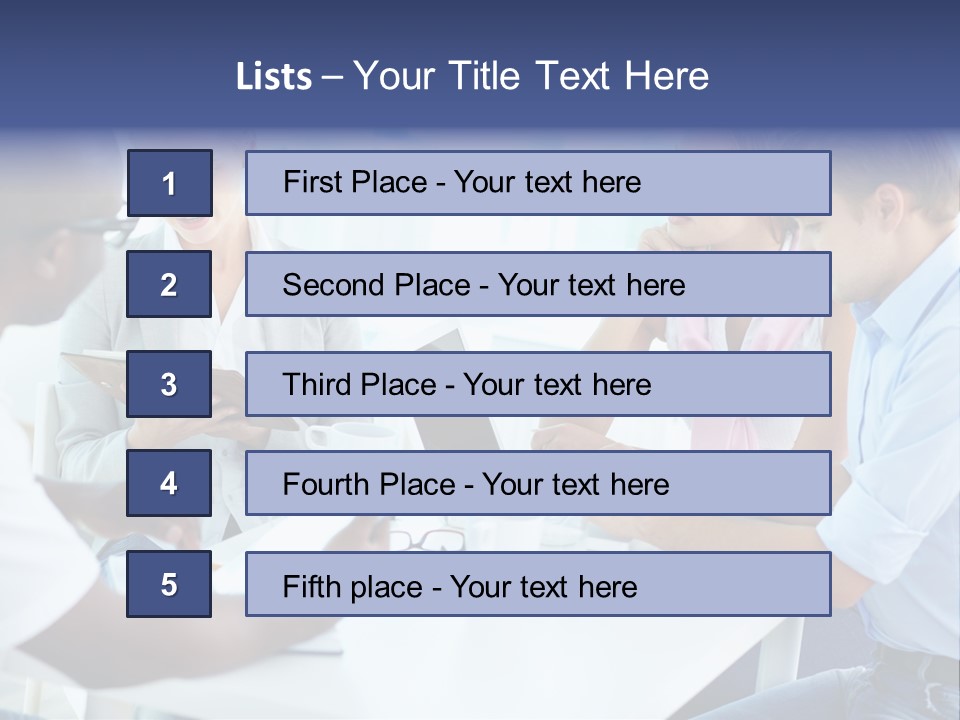 A Group Of People Sitting Around A Table With A Laptop PowerPoint Template