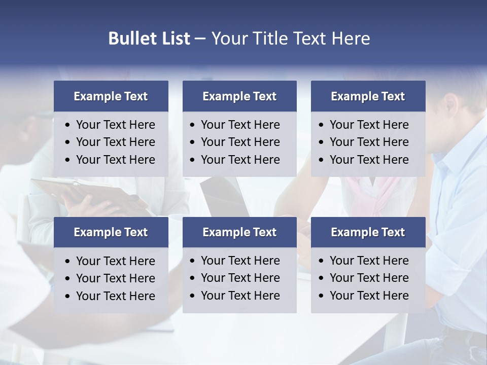 A Group Of People Sitting Around A Table With A Laptop PowerPoint Template