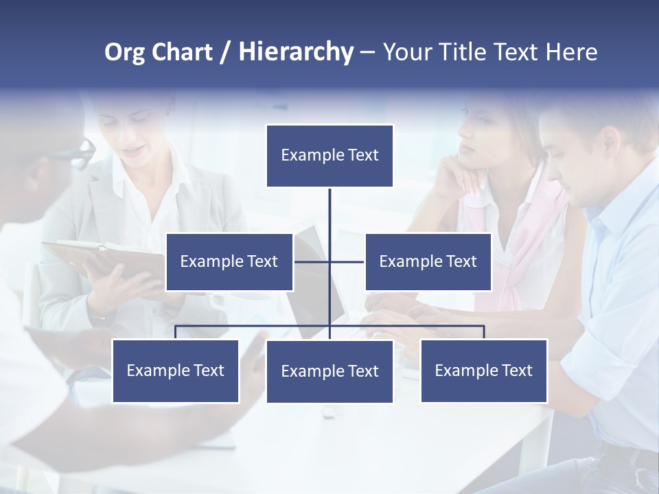 A Group Of People Sitting Around A Table With A Laptop PowerPoint Template