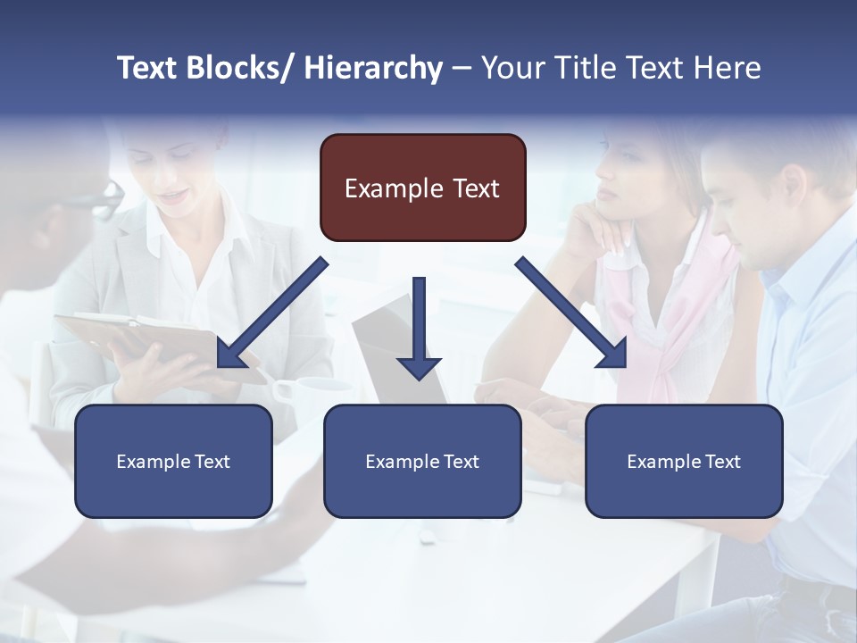 A Group Of People Sitting Around A Table With A Laptop PowerPoint Template