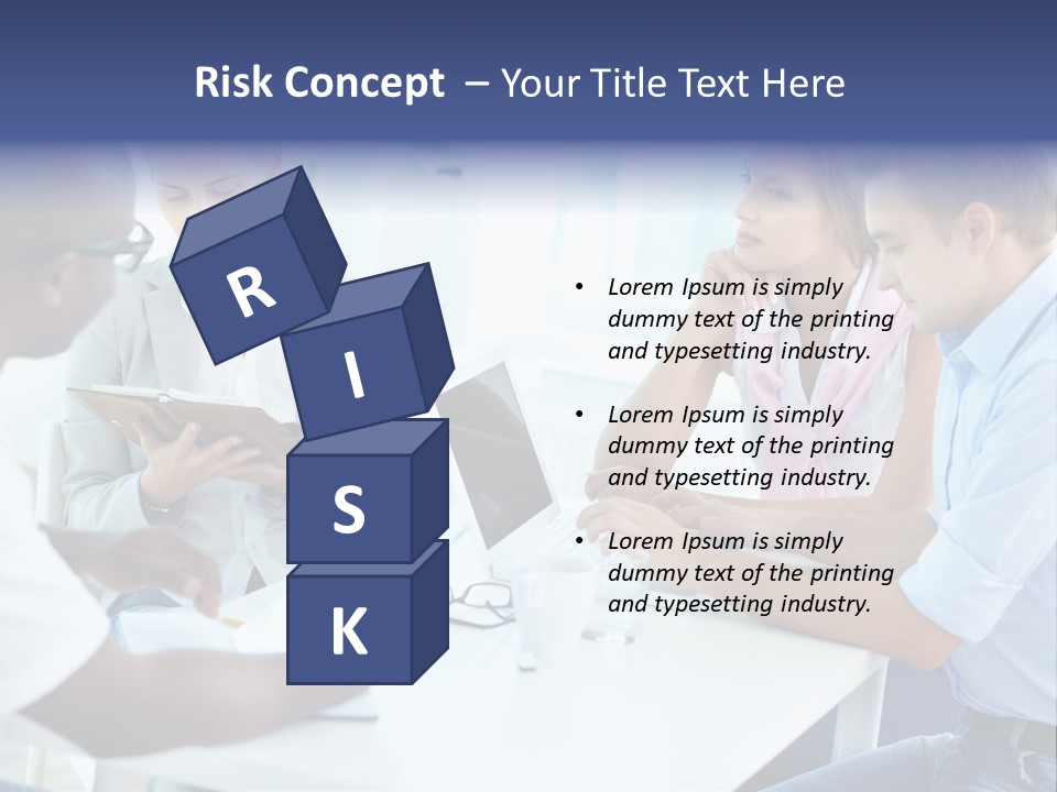 A Group Of People Sitting Around A Table With A Laptop PowerPoint Template