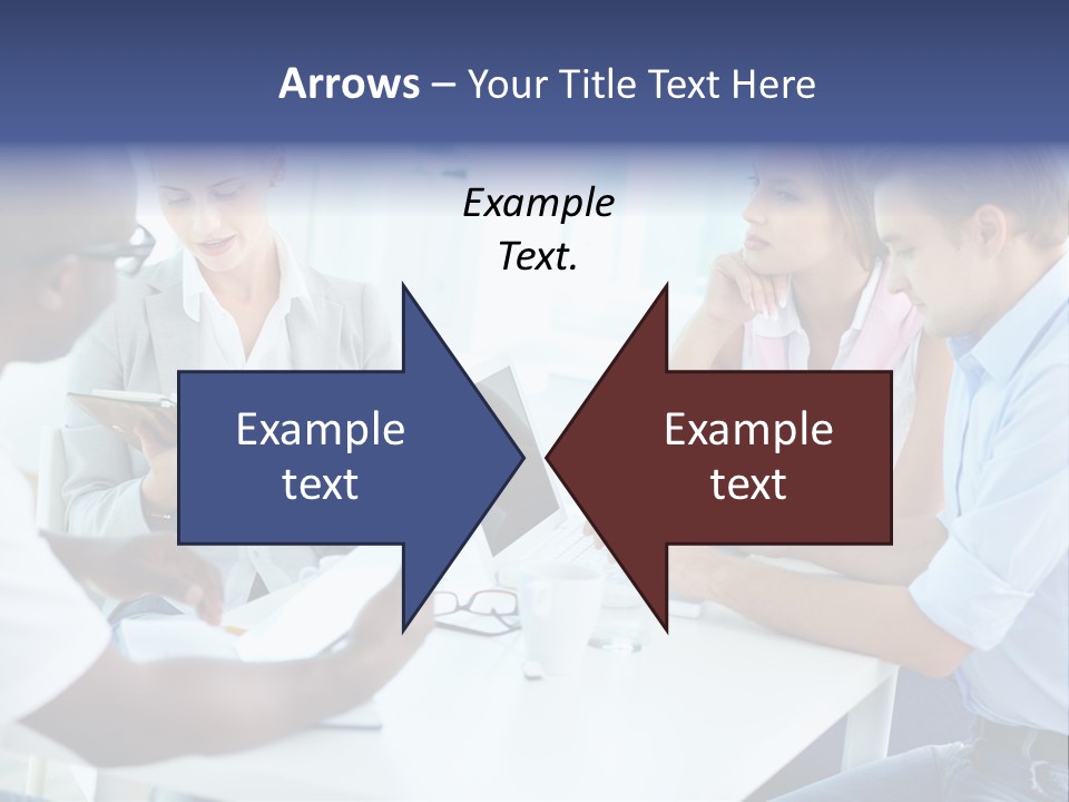 A Group Of People Sitting Around A Table With A Laptop PowerPoint Template