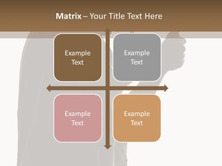 A Man In A Costume Holding A Cell Phone PowerPoint Template