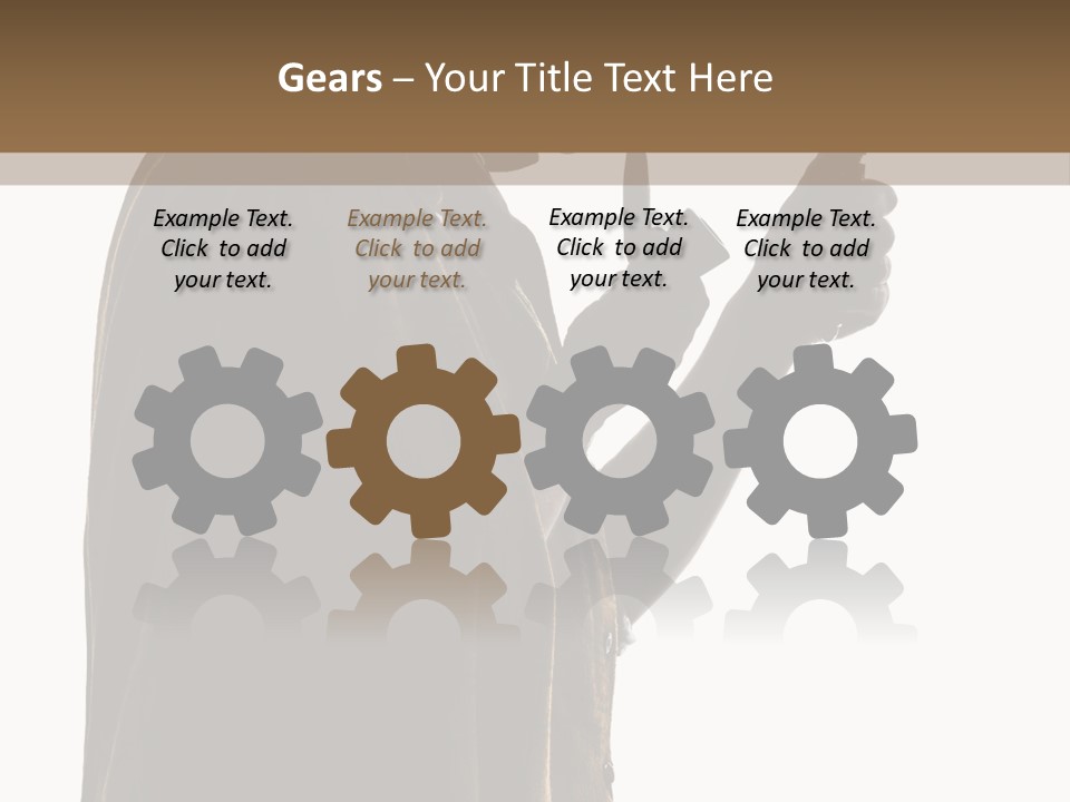 A Man In A Costume Holding A Cell Phone PowerPoint Template