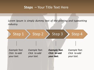 A Man In A Costume Holding A Cell Phone PowerPoint Template