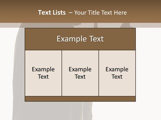 A Man In A Costume Holding A Cell Phone PowerPoint Template