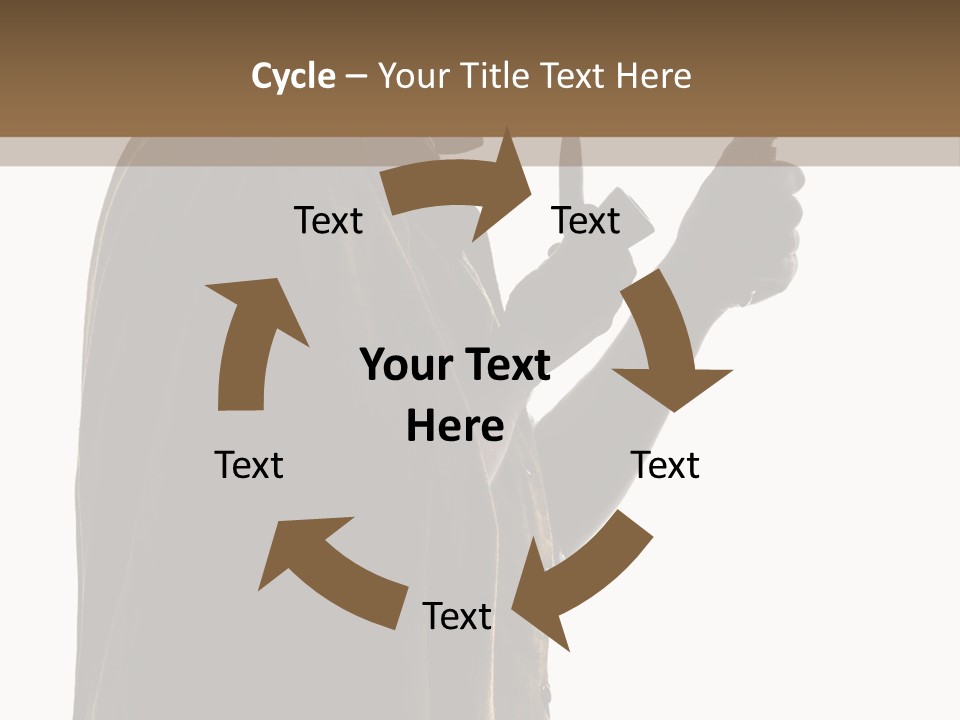 A Man In A Costume Holding A Cell Phone PowerPoint Template