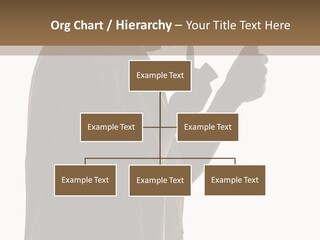 A Man In A Costume Holding A Cell Phone PowerPoint Template