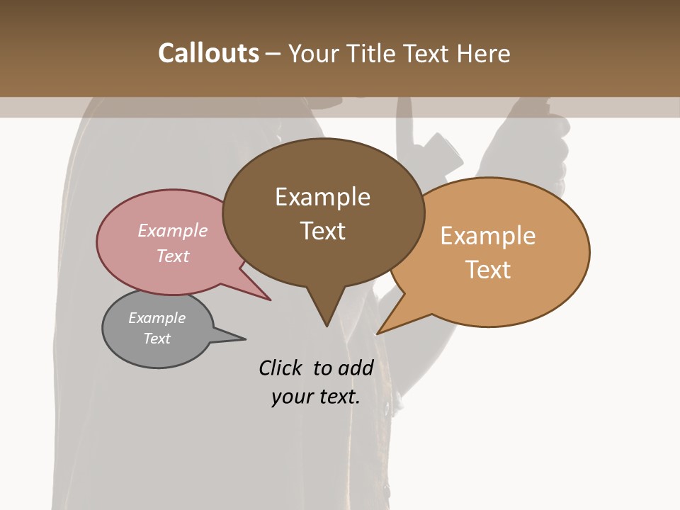 A Man In A Costume Holding A Cell Phone PowerPoint Template